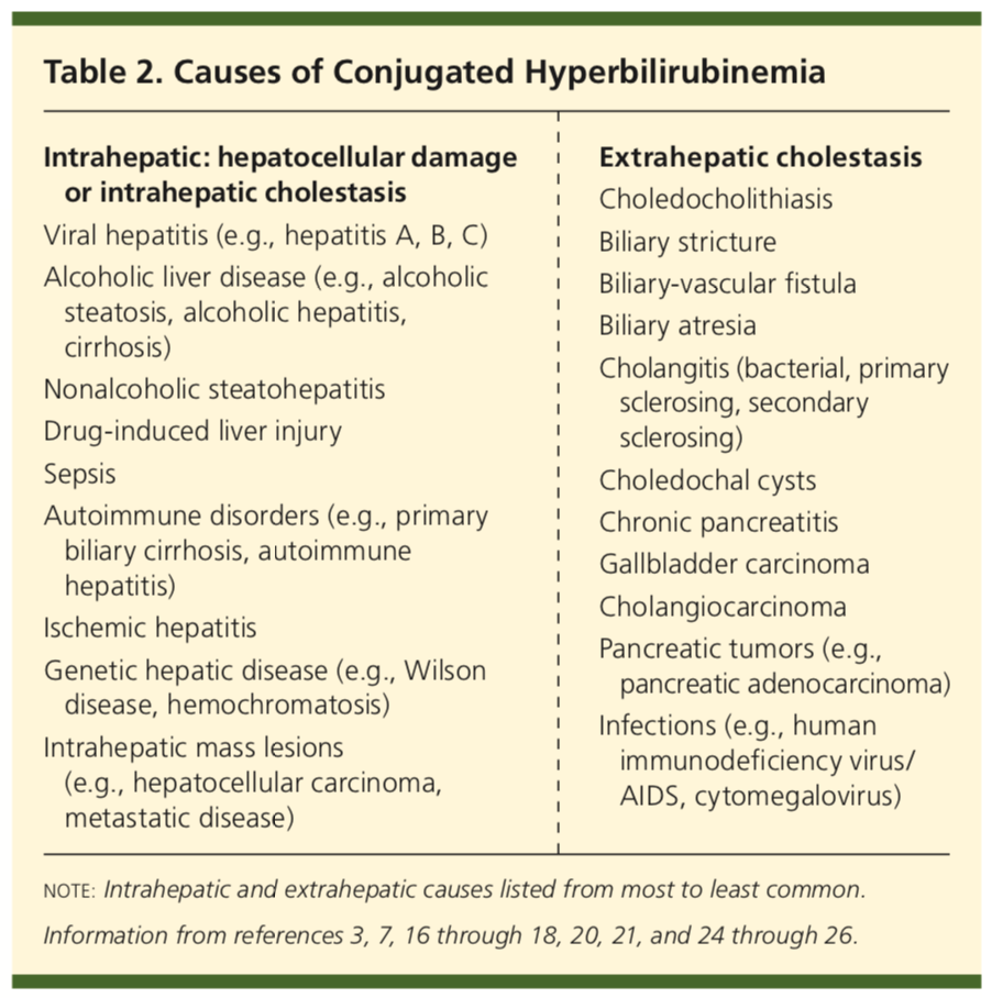 Elevated Bilirubin Levels In Asymptomatic Adults 0410